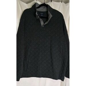 Croft & Barrow Gray Quilted Full Zip‎ Jacket Womens XXL Pockets